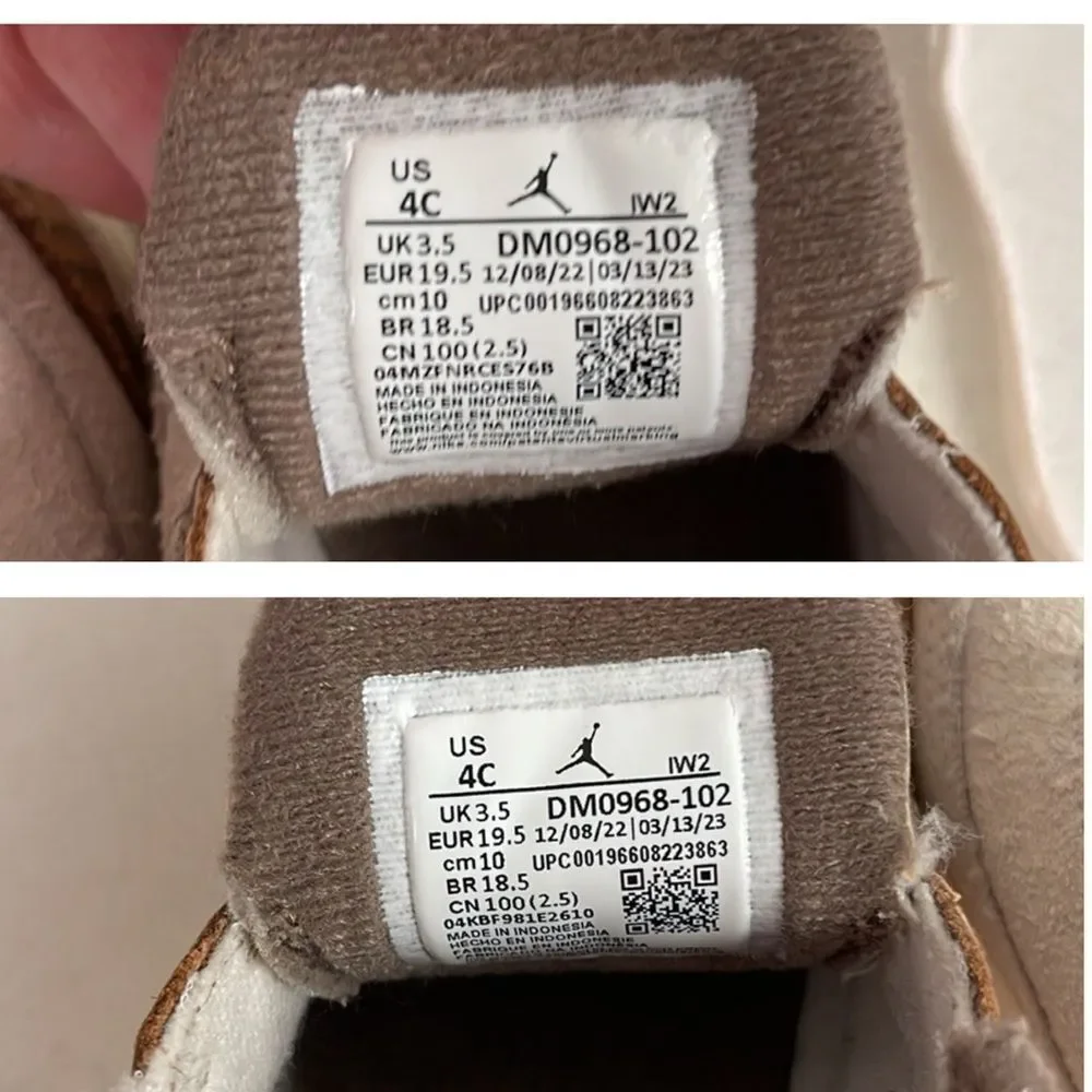 Nike Air Jordan 3 Retro TD Palomino Toddler Size 4C DM0968-102 Worn 3-4 times